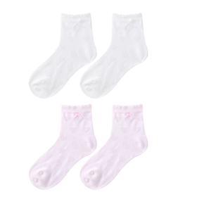 女童短袜两双装春季新款安奈儿童装实体店同款JG517584