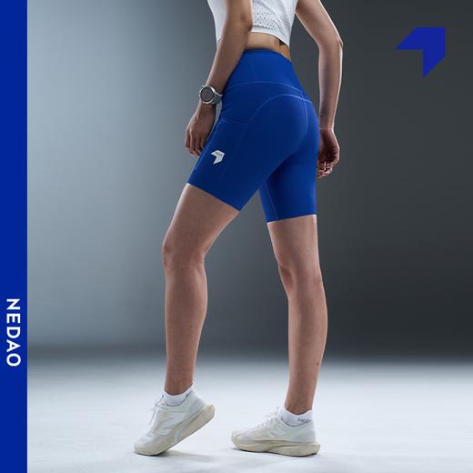 NEDAO内道汗隐痕条纹紧身跑步运动女春夏新四分半弹短裤 商品图5