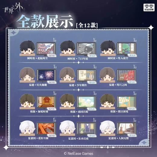 玩点无限 世界之外 昔时留影 叠叠乐 12只/盒 盲盒 商品图1