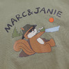 马克珍妮男女童露营松鼠短袖T恤 宝宝上衣2025年夏装新款550576 商品缩略图4