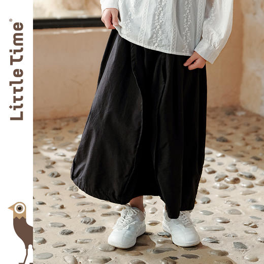 Littletime女童半身裙2025新款儿童纯棉立体花瓣裙子女孩春秋长款 商品图3