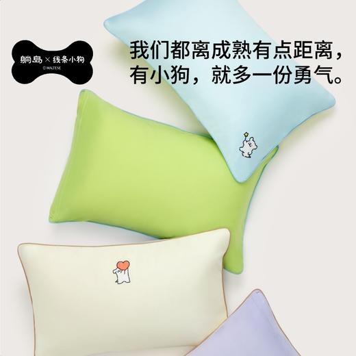 躺岛&线条小狗凉凉暖暖枕套 商品图3