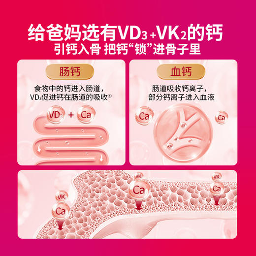 优选丨Schiff旭福液体钙维生素D3VK2柠檬酸钙中老年孕妇青少年补钙120粒 商品图5