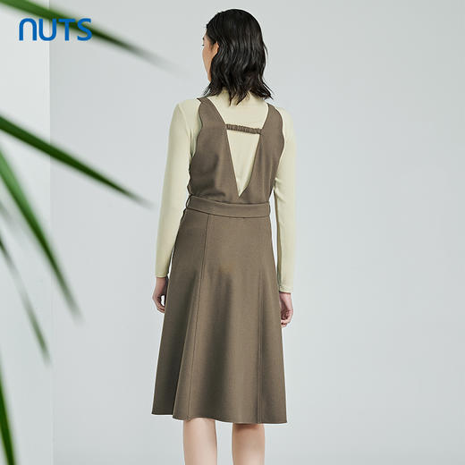 NUTS春季新品时尚气质百搭通勤两件套长袖连衣裙312103030B 商品图1
