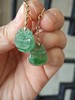 冰种甜绿钱袋翡翠耳钉 商品缩略图0