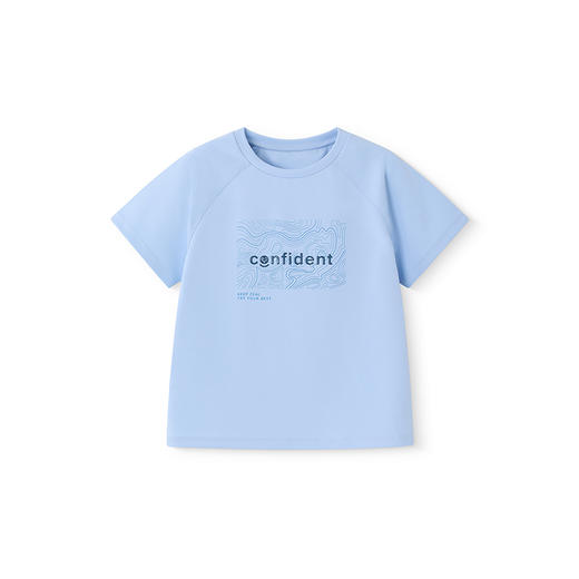 英氏儿童T恤夏季短袖透气男女童T恤中大童基础款百搭短袖上衣新款 商品图3