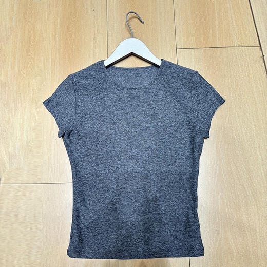 哈瓦塔春夏新款速干修身短袖运动短T恤H350101 商品图11