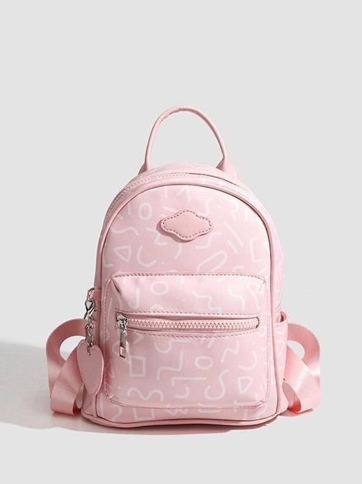 【粉色双肩包，轻便学生书包】韩版包包女生 新款迷你小背包 可爱粉色双肩包 旅游轻便学生书包-QQ 商品图2