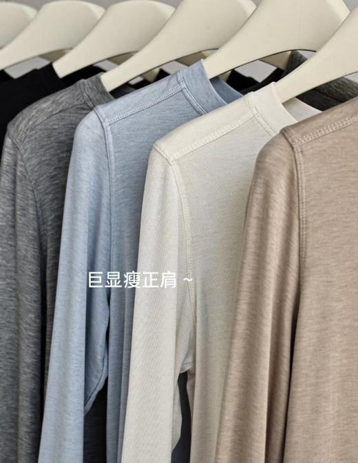 8色醋酸羊毛兰精天丝魔法T，全进口成分‼️  ✅美国伊士曼NAIA ™醋酸+澳大利亚羊毛+奥地利进口兰精天丝❗️  ✅后背缝线设计，显瘦 ✅3D立体剪裁 进口大王线加持，奢华工艺 商品图1