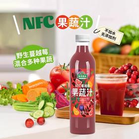 版纳雨林蔓越莓果蔬汁1L*6瓶【XPTX】