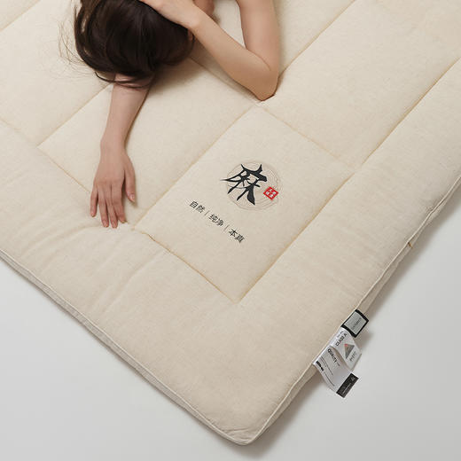 【A类5CM亚麻床垫】亚麻床垫A类5公分保暖垫子大豆纤维床垫床褥加厚立体 商品图2