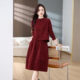 韩版洋气妈妈装宽松显瘦好看半身裙套装ZYF2502