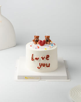 情侣熊熊纪念(百分百进口动物奶油）