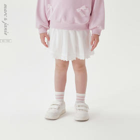 马克珍妮女童甜美花边百褶短裙 宝宝半身裙2025年春夏新款550396