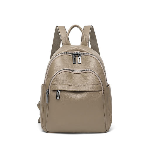 雀说 头层牛皮双肩休闲背包Q1055 商品图4