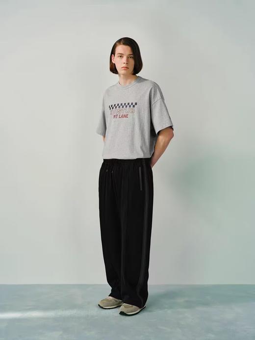 Evistub/E-5CCK213/重磅中缝拼接直筒抽绳针织卫裤 商品图1