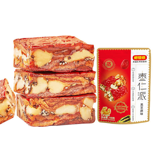 【到手4袋】好想你_158g黑芝麻枣仁派枣夹核桃 口感软糯 芝香四溢 商品图4