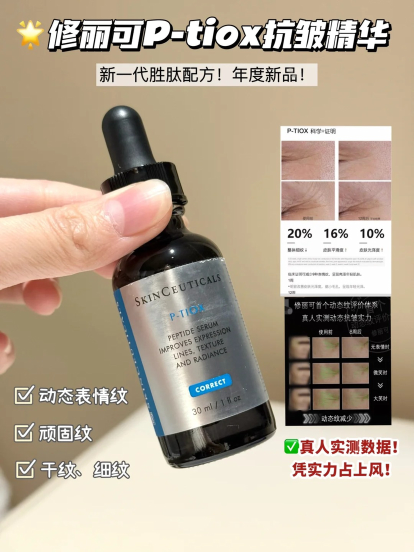 价值540  新品 修丽可多肽精华 全脸肉毒抗皱精华 15ml 国内专柜