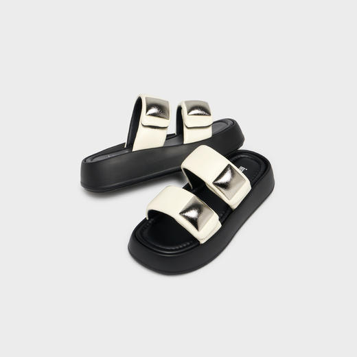 IEF/爱依服2025夏季 厚底松糕鞋女时尚休闲一字拖外穿凉拖鞋子2515 商品图2