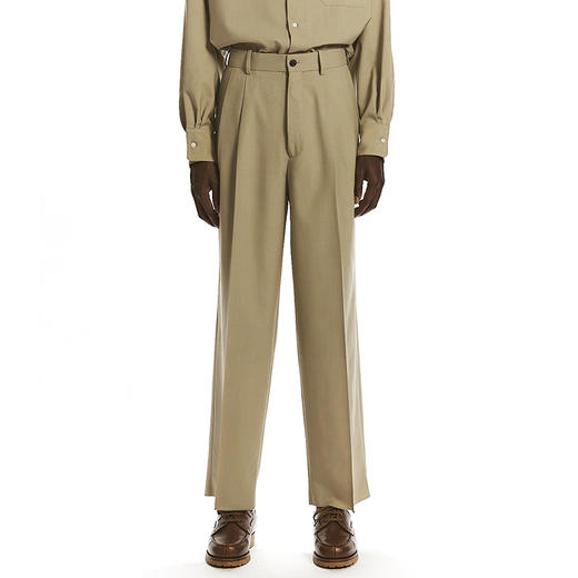 Markaware DOUBLE PLEATED TROUSERS 80支高级夏季羊毛宽松锥形裤 商品图0