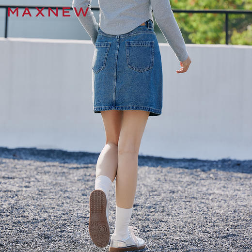 【裙装】高腰A字牛仔短裙 1P2225104 商品图3