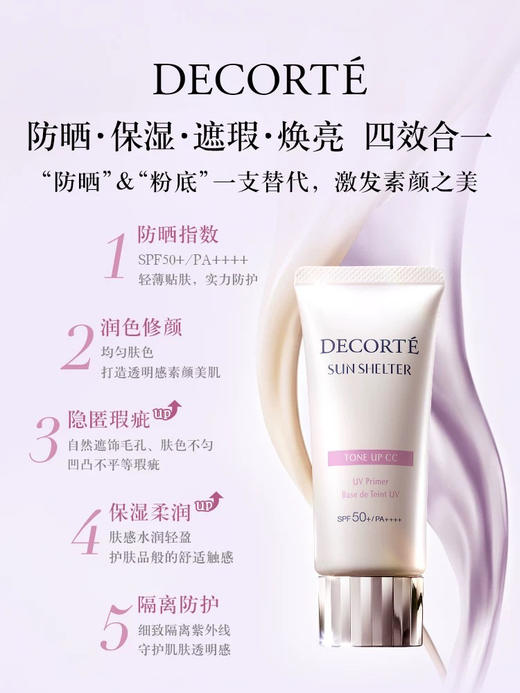 【激发素颜之美】黛珂多重亮护素颜CC霜35g妆前隔离防晒遮瑕亮白SPF50+ 商品图1