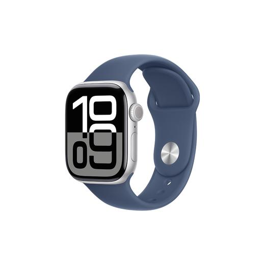 Apple/苹果 Watch Series 10 智能手表GPS/蜂窝款42/46毫米铝金属表壳黑色运动型表带S/M MX1M3CH/B 商品图1