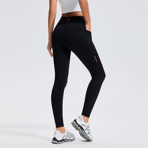 男女款【6个口袋】科里芙网兜袋鼠裤专业跑步运动裤橘标高腰紧身压缩裤 商品图3