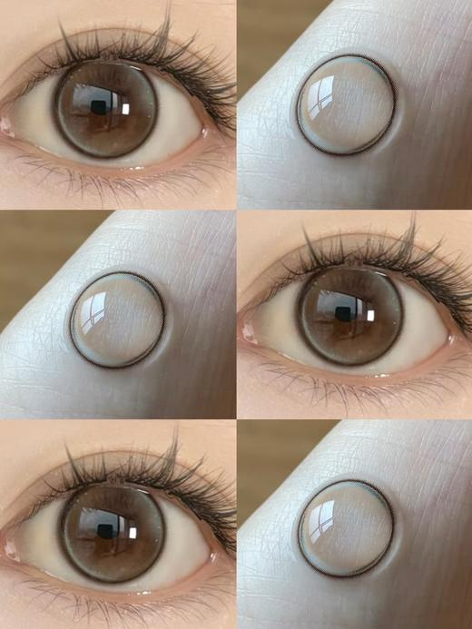 yeelens旗下 幻紫天鹅绒&小狗汉堡&月光人鱼 14.2mm白狮参考着色中大直径   月抛2片 商品图5