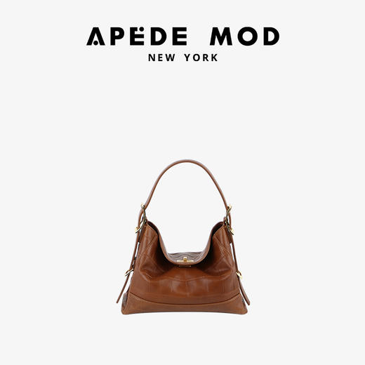 【品牌直发】APEDE MOD 小号软牛皮方锁粽子包流浪包（肩带可拆卸调节） 商品图2