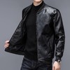 【酷雅气质 都市型男】诗班雅·肌理感雾面仿皮皮衣（翻领、立领、棒球领） 商品缩略图7