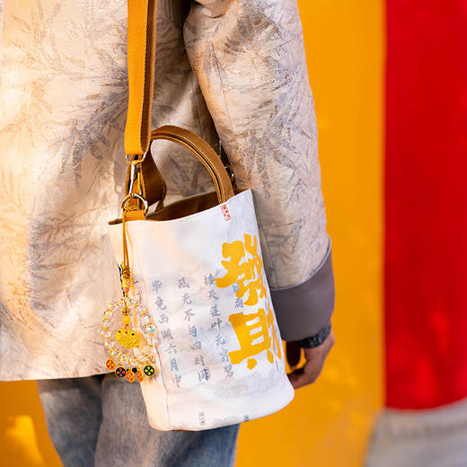 北高峰正版授权 百财图&钱袋子手提包/手机包/桶包/挎包 商品图5