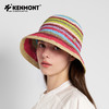 卡蒙多巴胺彩虹帽草编渔夫帽夏季可折叠沙滩防晒帽KM-6224 商品缩略图1