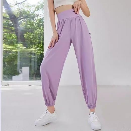 跃牌【美西西系列】新款高腰镂空双腰口运动裤女显瘦瑜伽裤CK-221 商品图0