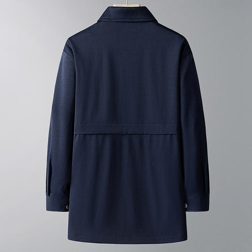 【DPX】300斤大依优型大码翻领中长款时尚休闲夹克加大码风衣外套男士胖子春秋 商品图4