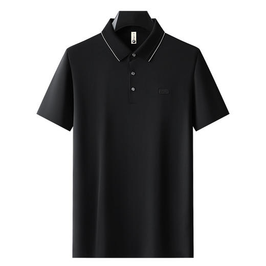 【桑蚕丝+莫代尔】【DG】大依优型大码短袖Polo衫加肥加大男式半袖翻领含桑蚕丝体恤夏季新款休闲 商品图6