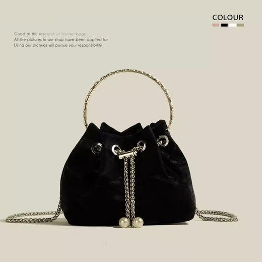 【超显气质❗️水钻圆环手提福袋包】多巴胺色系，新款高级感拉满，女小众包包女式春夏手提包时尚小包斜挎单肩软包女 商品图9