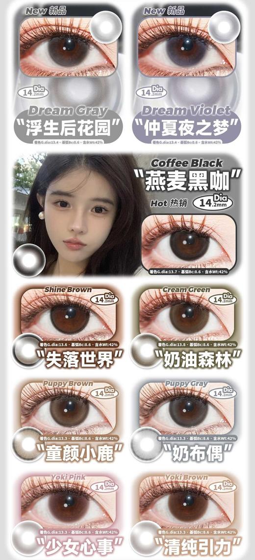 TOFFEE ONE DAY 日抛58/盒118/两盒188/四盒448/十盒,燕麦黑咖奶油森林（如需佩戴工具请备注哦！活动2月20号结束） 商品图2