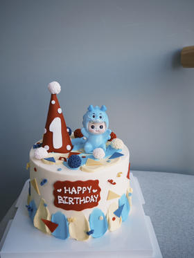 「男孩」周岁小龙 彩虹生日帽 可做女孩粉色小龙