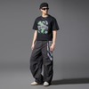 PINLI品立2025春夏新款树叶烫钻短袖T恤男士潮牌纯棉休闲百搭上衣BG252111006 商品缩略图4