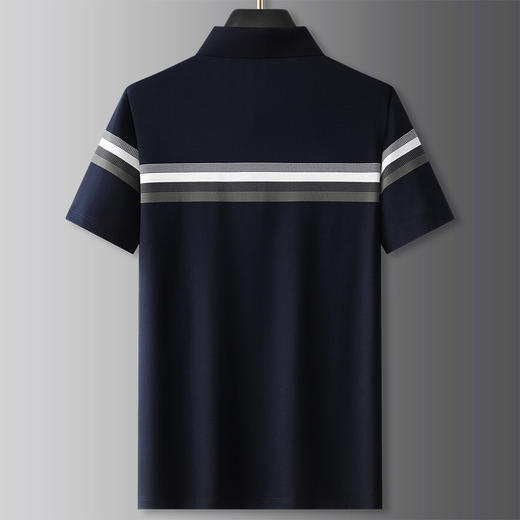 【DG】大依优型大码短袖polo衫夏季半袖肥佬宽松加肥加大撞色男士上衣胖子透气 商品图3