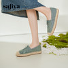 预售10天发|Safiya/索菲娅2025休闲编织平底百搭懒人一脚蹬渔夫鞋 SFD1112411 商品缩略图2