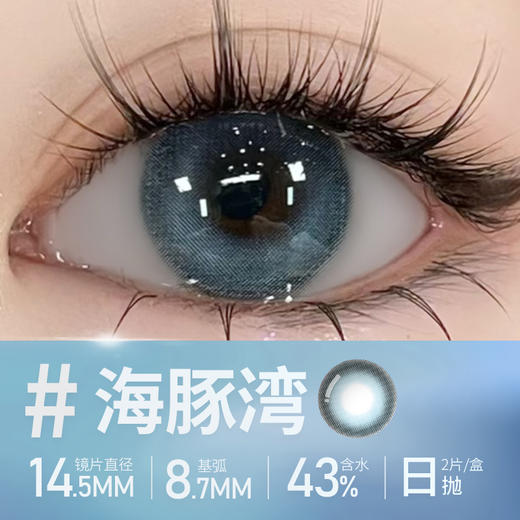 【海豚湾】14.5大直径美瞳日抛两片装 商品图2