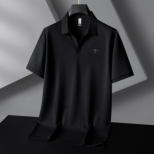 【剪刀领】【DG】大依优型大码剪刀领短袖Polo衫V领男装加肥加大夏季休闲翻领上衣肥佬宽松胖子 商品图1