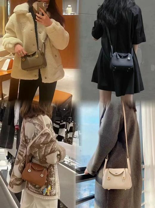 无标爱马仕，纯头层牛皮19cm迷你Lindy 商品图0