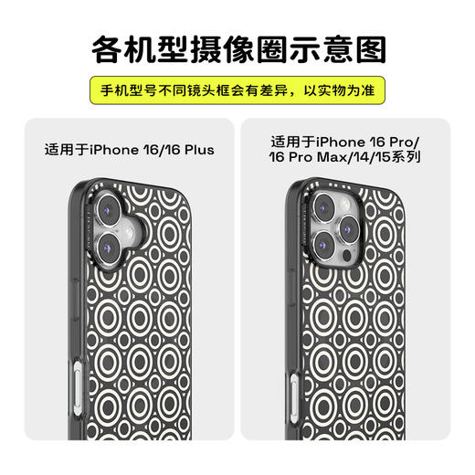 【太空梦游记】圆圆圈圈 POPCASE手机壳 MagSafe Popcase磁吸款 撞色 拼贴 iPhone 16/15/14 商品图2