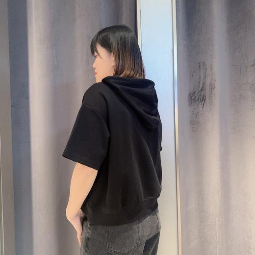 MZ连帽抽绳针织T恤（黑）春季151050290321 商品图1