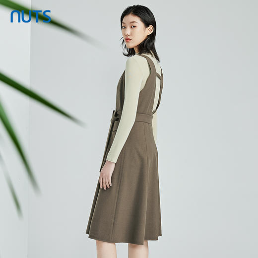 NUTS春季新品时尚气质百搭通勤两件套长袖连衣裙312103030B 商品图2