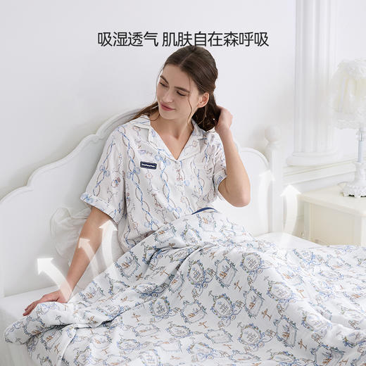 Domiamia四季被春夏空调被四季通用礼盒春秋被子双人被芯可机洗 商品图2