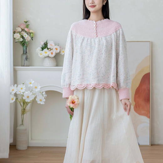 苏苏姐家麦穗育克套头衫手工DIY编织棒针钩针羊毛线毛线团材料包 商品图1